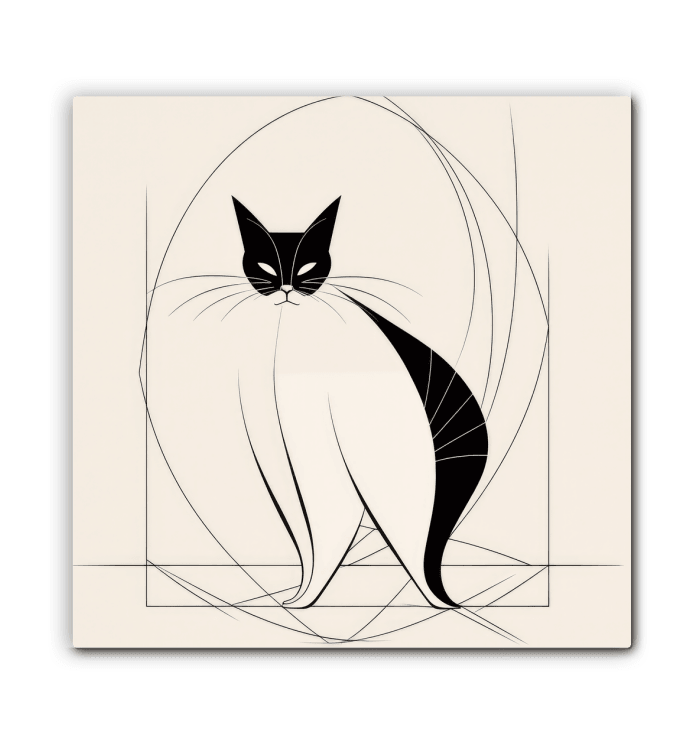 Graceful Cat Ballet Pose Canvas - Beyond T-shirts