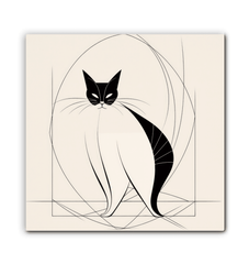 Graceful Cat Ballet Pose Canvas - Beyond T-shirts