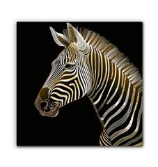Sunset Silhouette Zebra Canvas - Beyond T-shirts