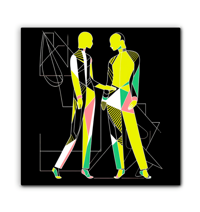 Chic Couture Abstract Art Canvas - Beyond T-shirts