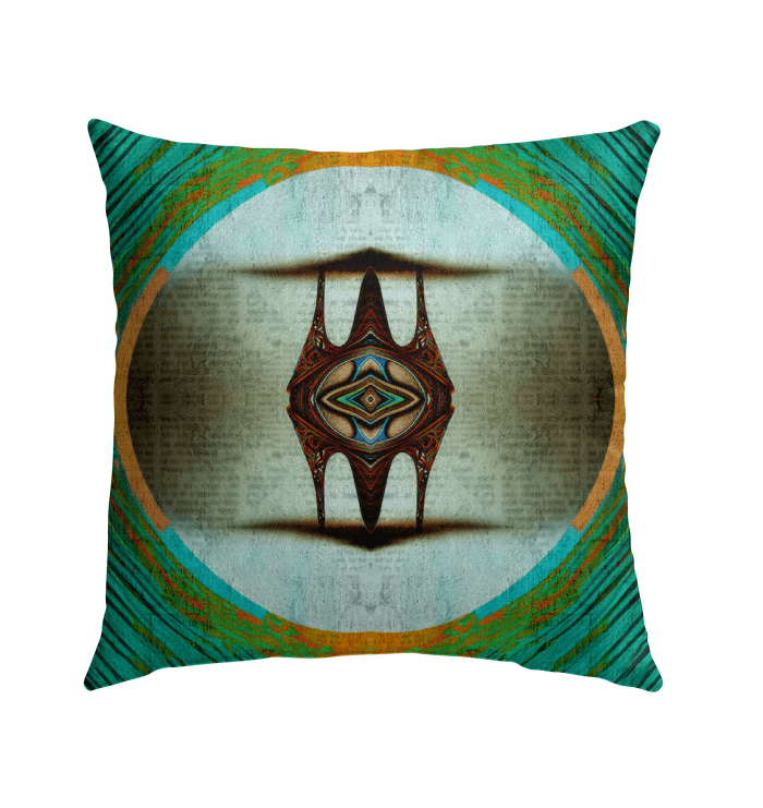 Futuristic Imprint Garden Cushion - Beyond T-shirts