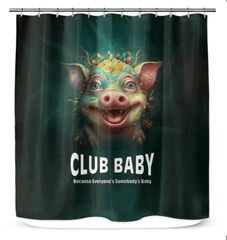 Waterproof and durable CB3-97 shower curtain in use.