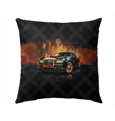 Retro Roadster Radiance Outdoor Pillow