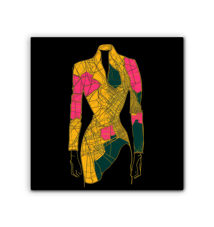 Gallery-Ready Graffiti Couture Fusion Canvas - Beyond T-shirts