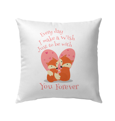 With You Forever Outdoor Pillow