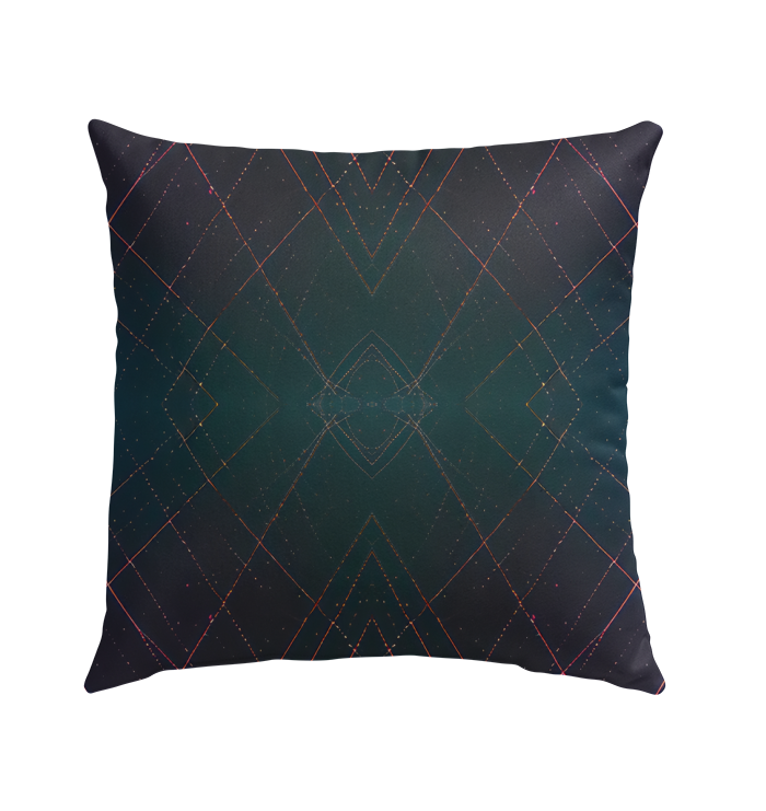 Stylish Floral Serenity Luxury Outdoor Pillow in a luxurious patio setting.