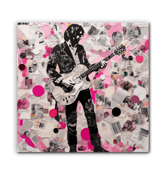 Harmony's Embrace Wrapped Canvas Melodic Fusion - Beyond T-shirts
