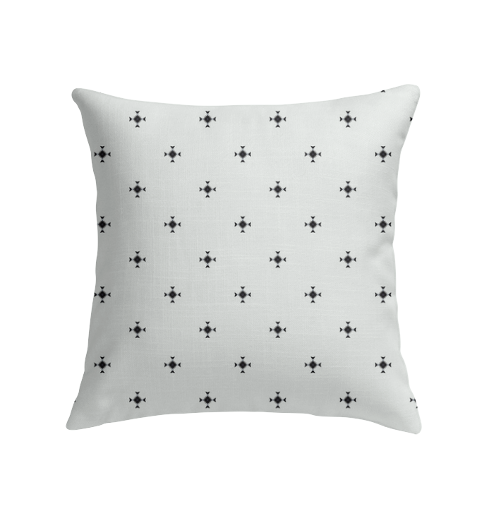 Adventure-inspired indoor pillow with compass design for home or office.