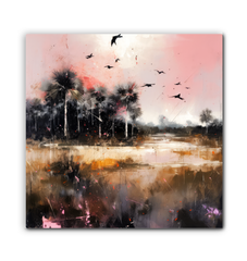 Hidden Waterfall Landscape Wrapped Canvas