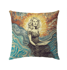 Tranquil Wave Patio Pillow - Beyond T-shirts