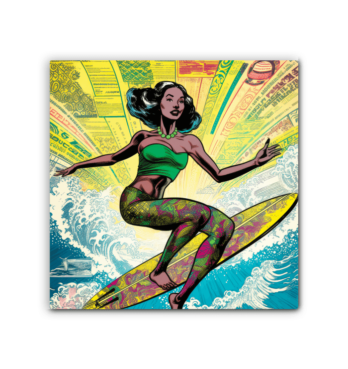 Surfing 1 17 Wrapped Canvas - Beyond T-shirts