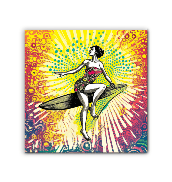 Surfing 1 13 Wrapped Canvas - Beyond T-shirts