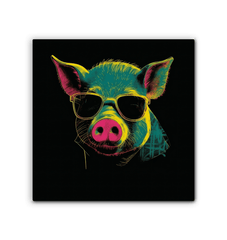 Cheerful Barnyard Friend Canvas - Beyond T-shirts
