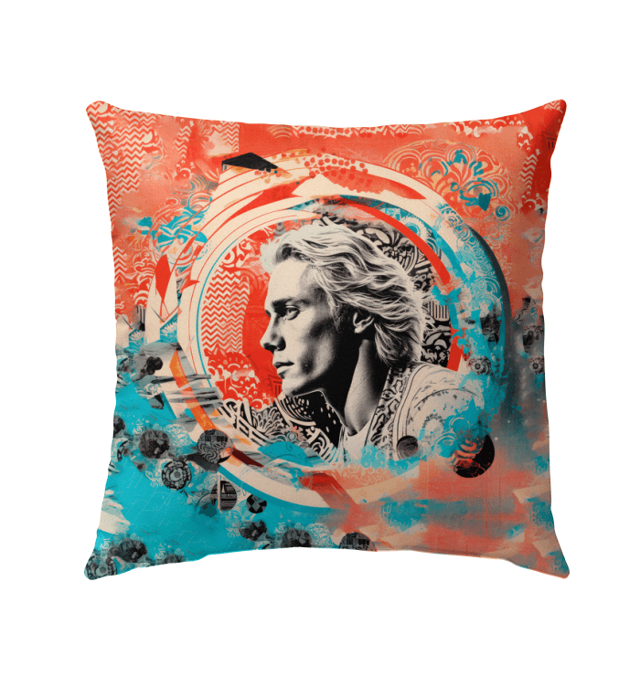 Surfing Elegance Patio Pillow - Beyond T-shirts