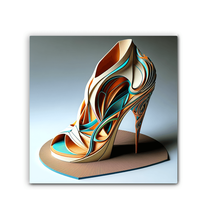 Futuristic Footwear Dreams - Canvas Artwork - Beyond T-shirts