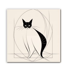 Graceful Cat Ballet Pose Canvas - Beyond T-shirts