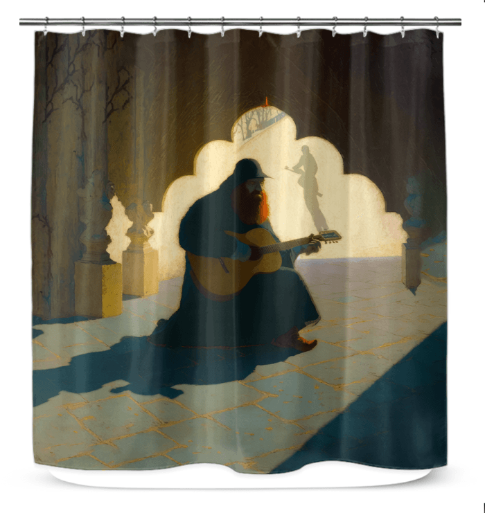 Musical Notes Magic Shower Curtain: Bring the Symphony to Your Bathroom - Beyond T-shirts