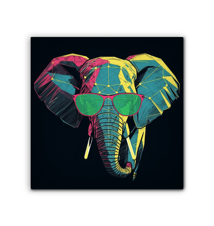Elephant Family Bond Canvas Print - Beyond T-shirts