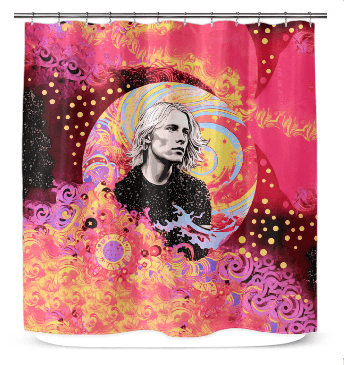 Wave Rider's Calm Shower Curtain - Beyond T-shirts