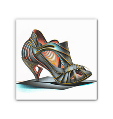 Walk the Future - Futuristic Shoe Wrapped Canvas - Beyond T-shirts