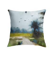 Mountain Peaks View Indoor Pillow