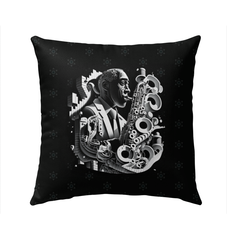 Hip-Hop Harmony Outdoor Pillow