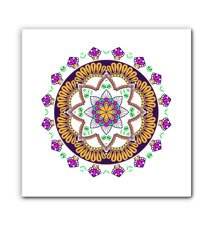 Mandala Reflection Metal Mirror - Beyond T-shirts