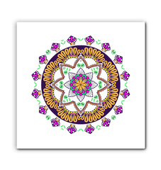 Mandala Reflection Metal Mirror - Beyond T-shirts