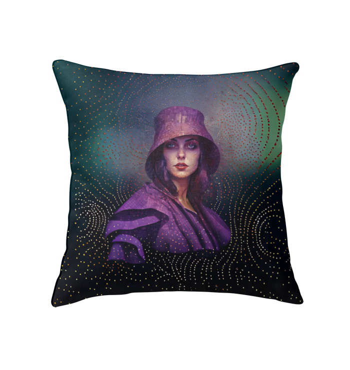 Stylish Urban Sophistication pillow on a cozy sofa.