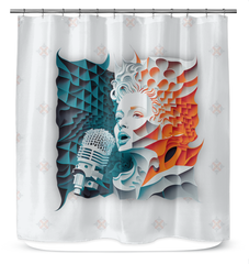 Celtic Chords Shower Curtain