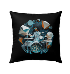 Bassline Breeze Outdoor Pillow