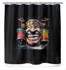 Bassist's Bubbly Bath  Shower Curtain