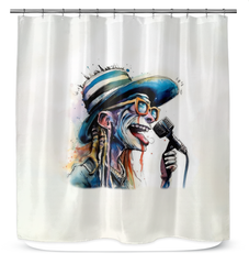 Harmonica's Harmonious Humidity  Shower Curtain