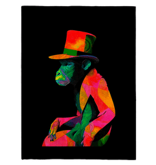 Playful Monkey Escape Sherpa Blanket - Beyond T-shirts