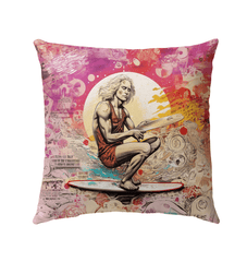 Wave Rider Outdoor Pillow - Beyond T-shirts