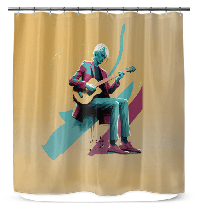 Jazzed-Up Elegance Shower Curtain - Beyond T-shirts