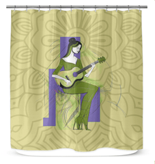 Fashion Fusion Artistry Shower Curtain - Beyond T-shirts