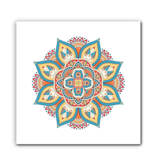 Floral Mandala Harmony Metal Art - Beyond T-shirts