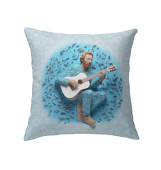 Dragonfly Dreams Pillow adding a serene touch to modern home decor.