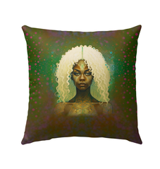 Enchanted Evening pillow displayed on outdoor patio furniture.