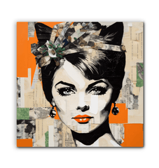 Resonant Mosaic Wrapped Canvas Musical Reflections - Beyond T-shirts