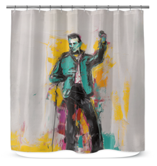 Abstract Exploration Shower Curtain