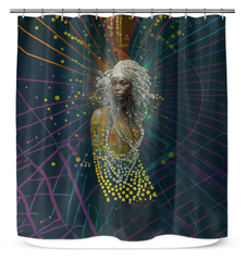 Stylish Eclectic Fusion Shower Curtain for Modern Bathrooms