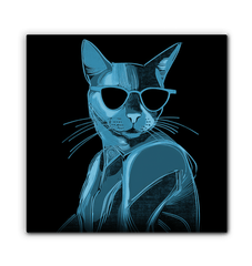 Mystical Cat Encounter Canvas Art - Beyond T-shirts