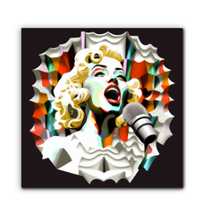 Jazz Echoes Wrapped Canvas