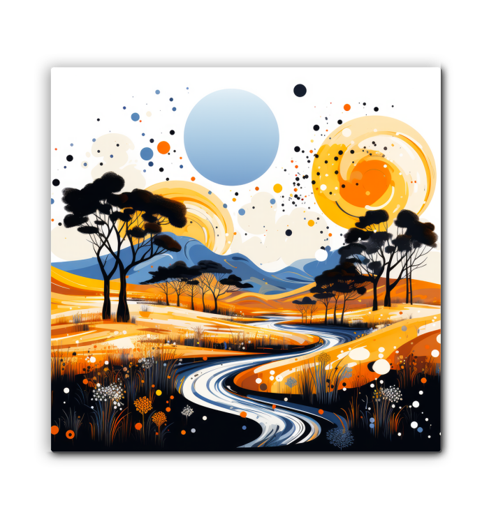 Whispering Waterfalls Landscape Canvas