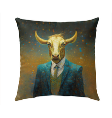 Deer's Serene Woodland Outdoor Pillow