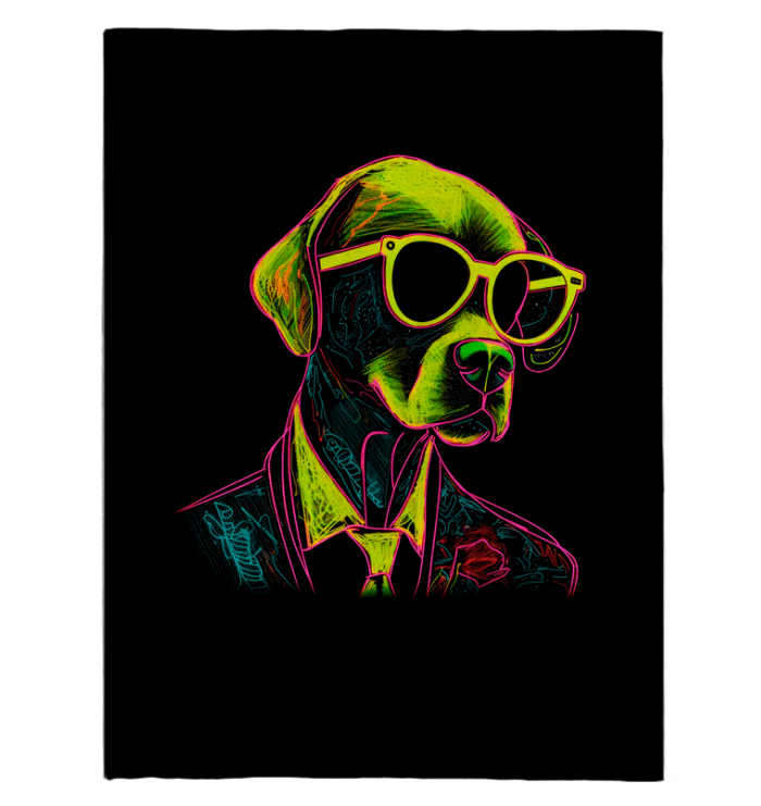 Dogs' Adventurous Trails Sherpa Blanket - Beyond T-shirts