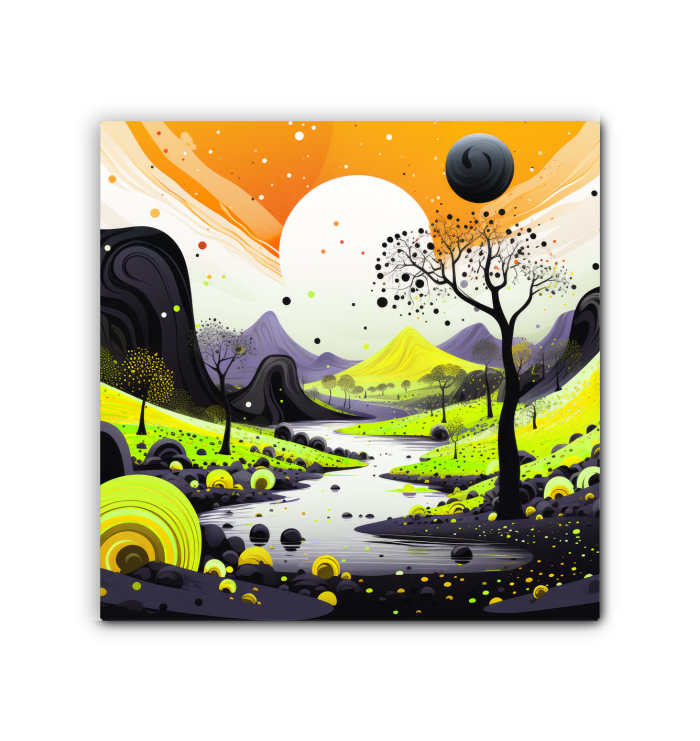 Whispering Willow Wonders Forest Landscape Canvas