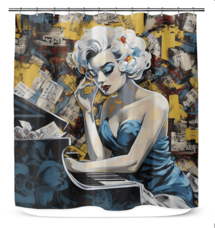 Music Breaks Down Walls Shower Curtain - Beyond T-shirts